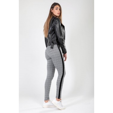 Leggings donna banda verticale