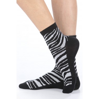 Calza donna corta Zebra