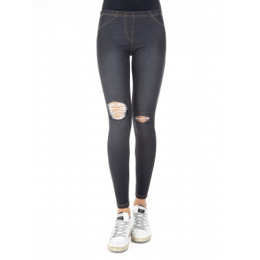 Leggings donna jeans wash