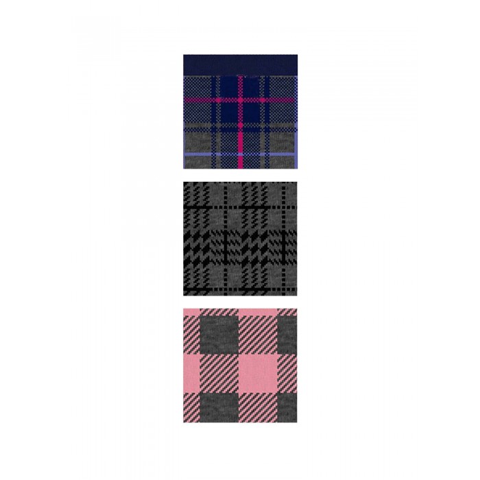 Calza bambina corta  Tartan 3pack