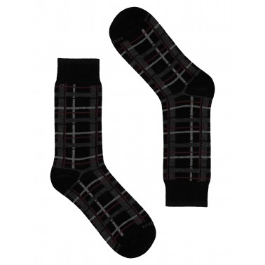 Calza uomo corta Tartan