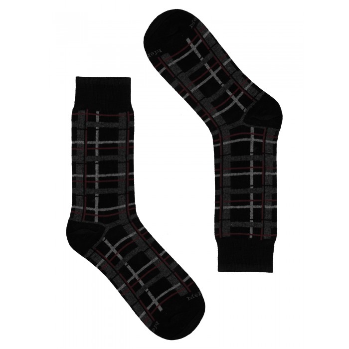 Calza uomo corta Tartan